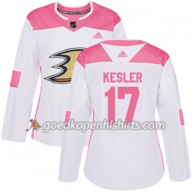 Anaheim Ducks Ryan Kesler 17 Adidas 2017-2018 Wit Oranje Fashion Authentic Shirt - Dames